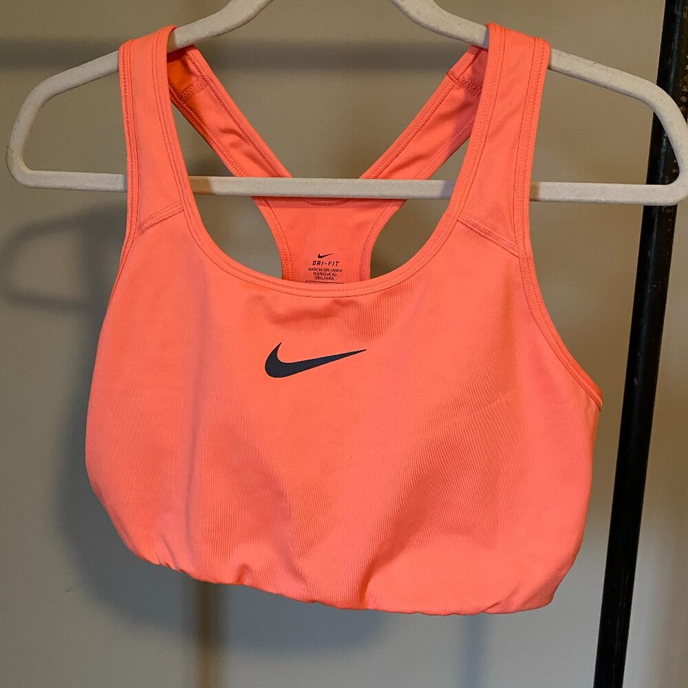 Nike Dri-FIT sportsbra, Coral, XL